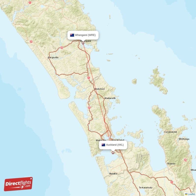WRE - AKL route map