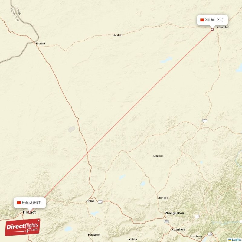 XIL - HET route map