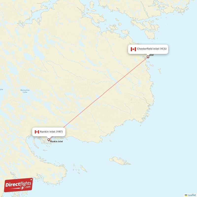 YCS - YRT route map