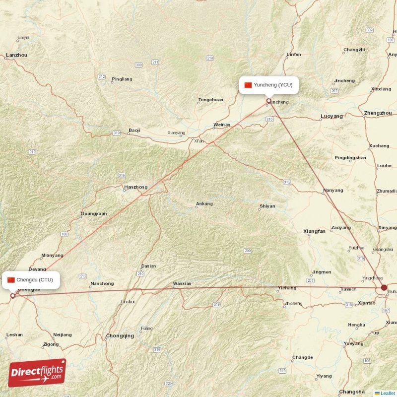 YCU - CTU route map