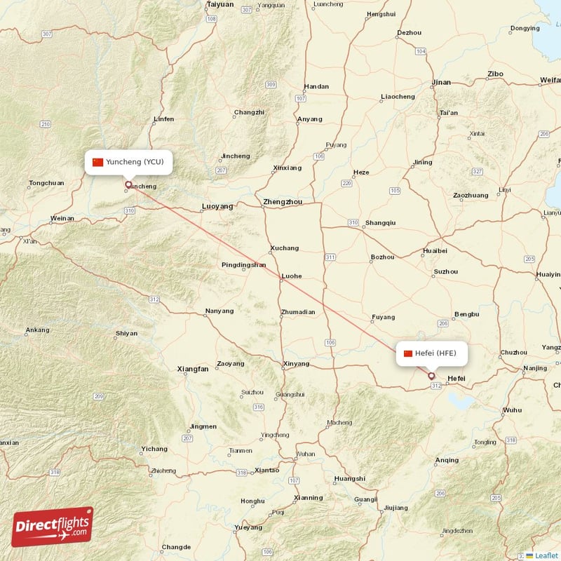 YCU - HFE route map