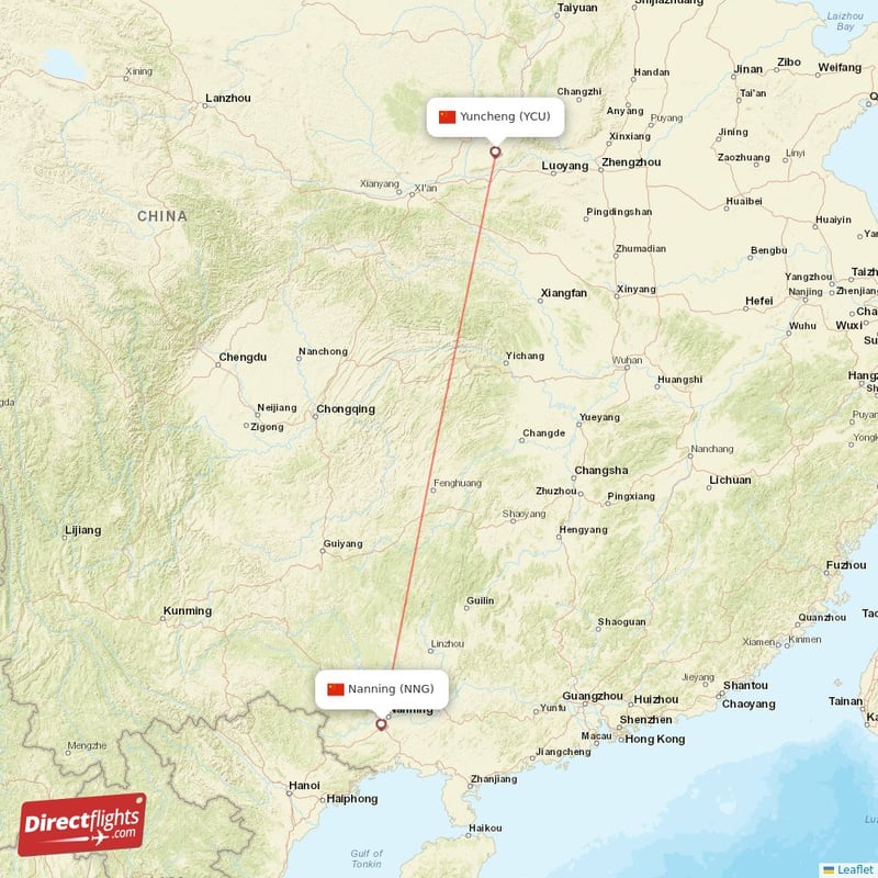 YCU - NNG route map