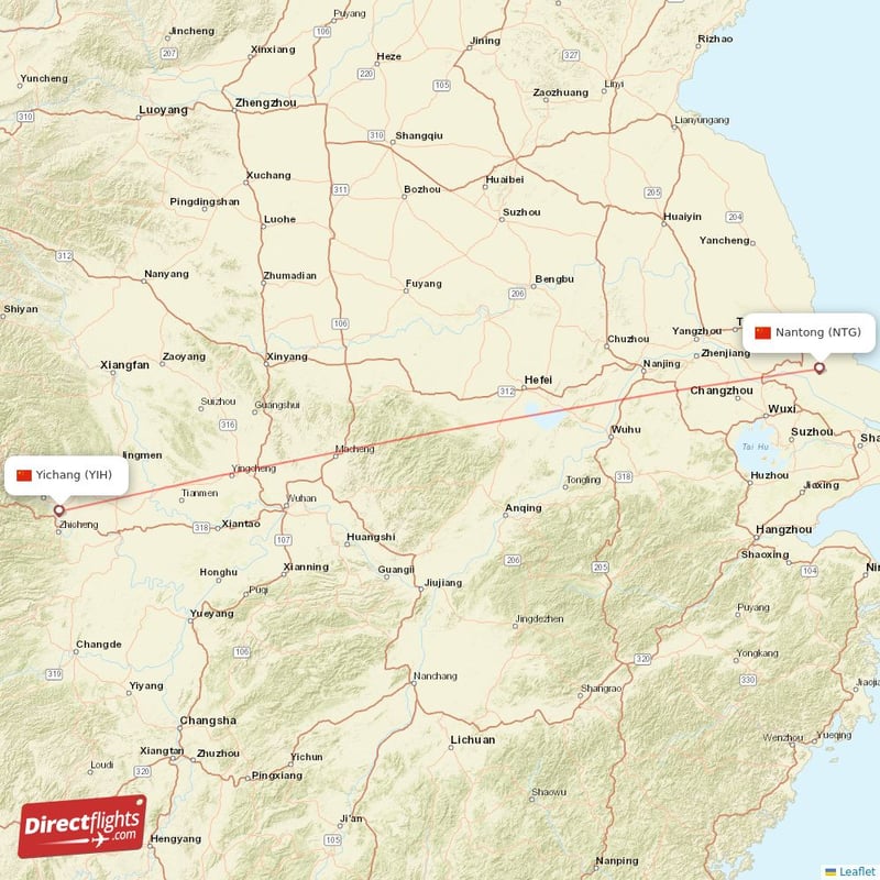 YIH - NTG route map