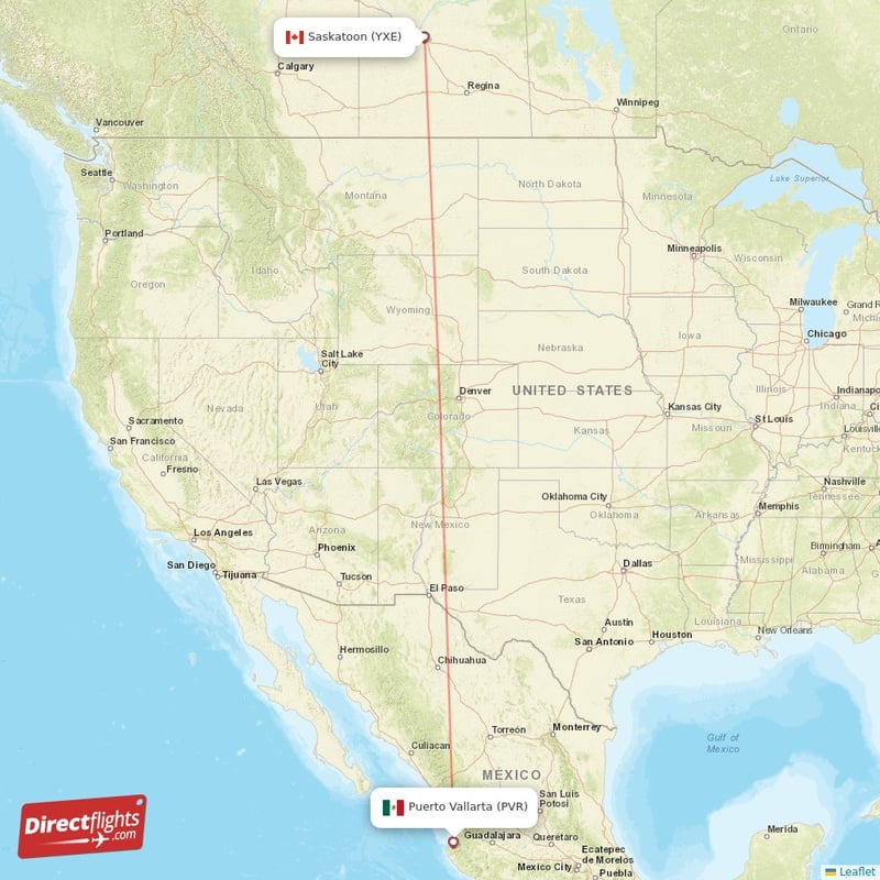 YXE - PVR route map