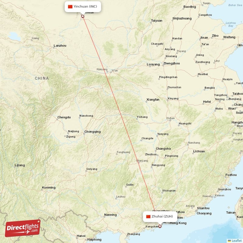 ZUH - INC route map