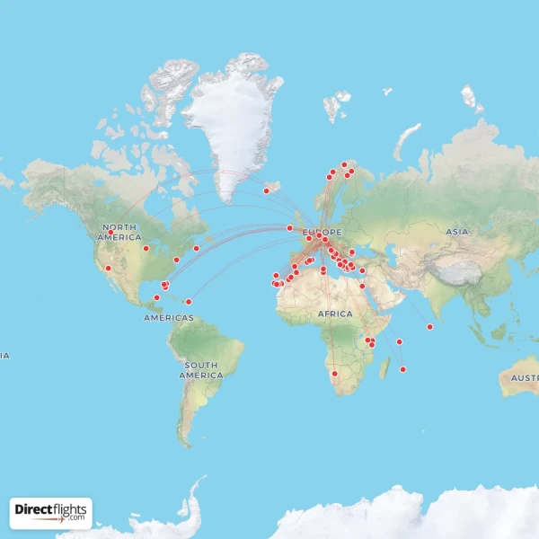 Discover Airlines route map