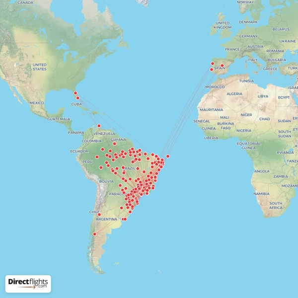 Azul route map