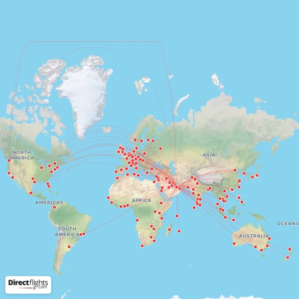 Emirates route map