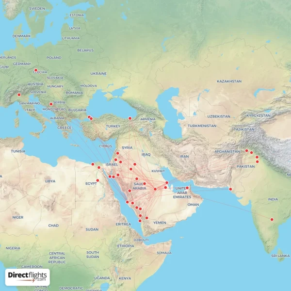 Flyadeal route map