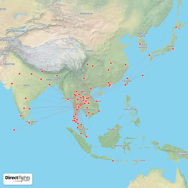Thai AirAsia route map
