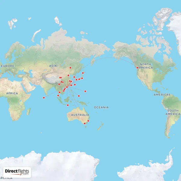 Hong Kong Airlines route map