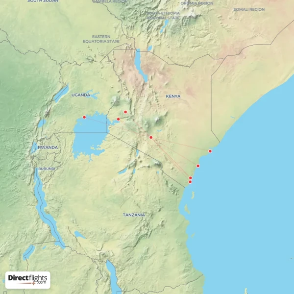 Jambojet Limited route map