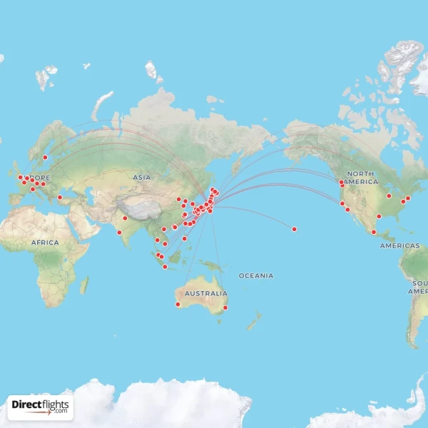 ANA route map