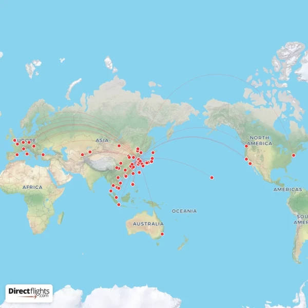 Asiana Airlines route map