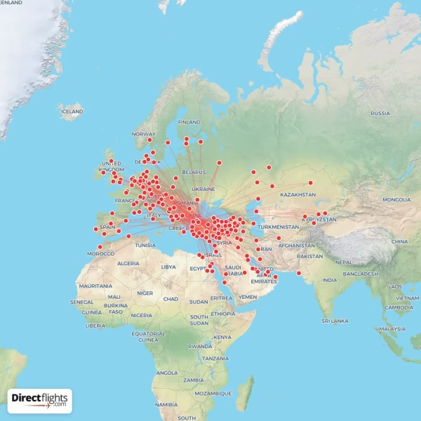 Pegasus route map