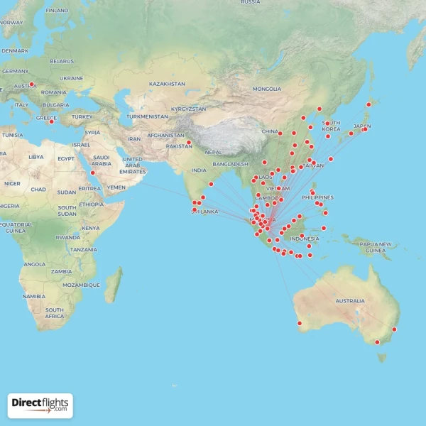 Scoot route map