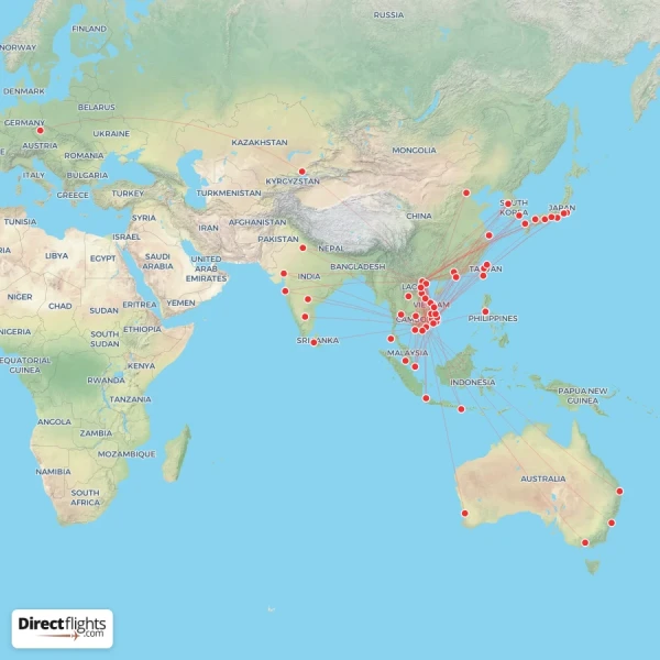 VietJet Air route map