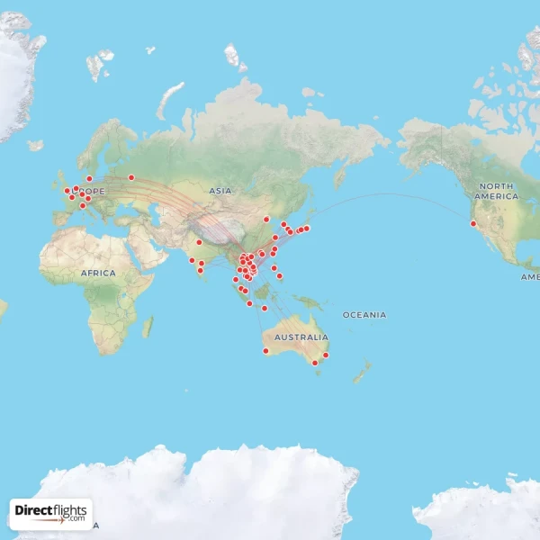 Vietnam Airlines route map