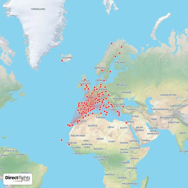 Vueling route map