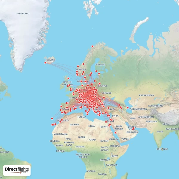 Wizz Air route map