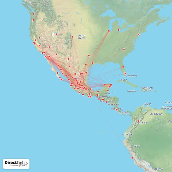 Volaris route map