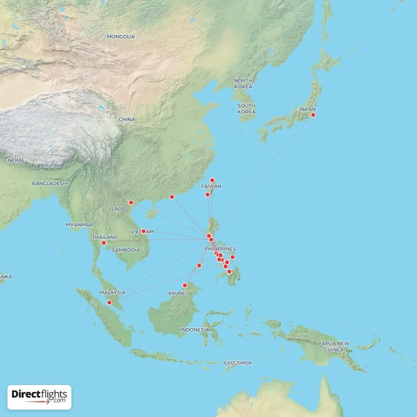 Philippines AirAsia route map