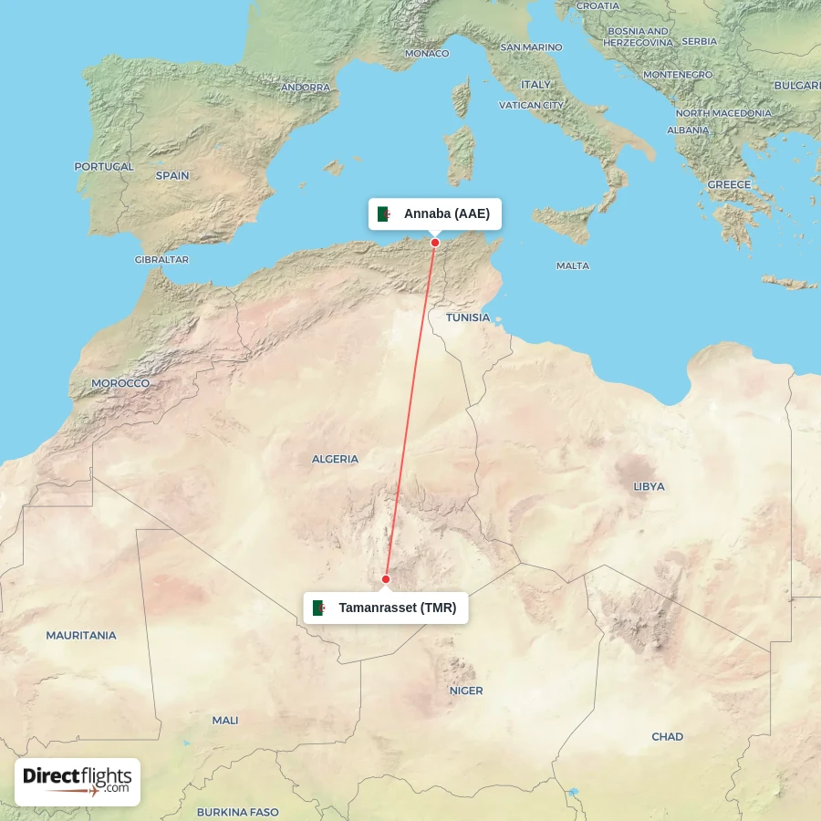 AAE - TMR route map