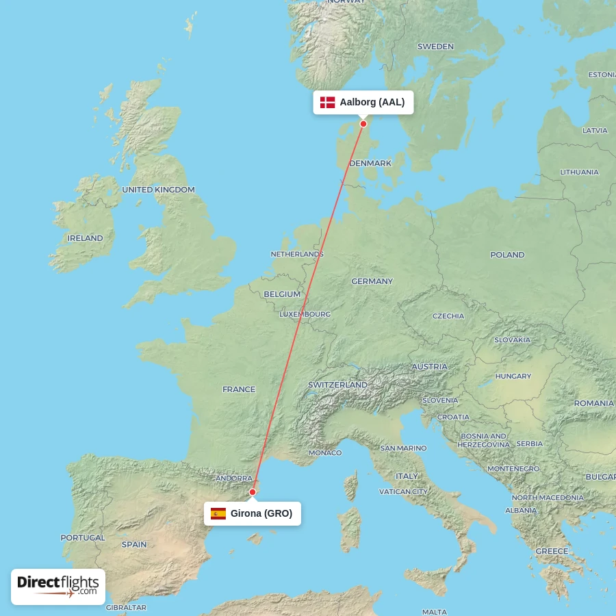 AAL - GRO route map