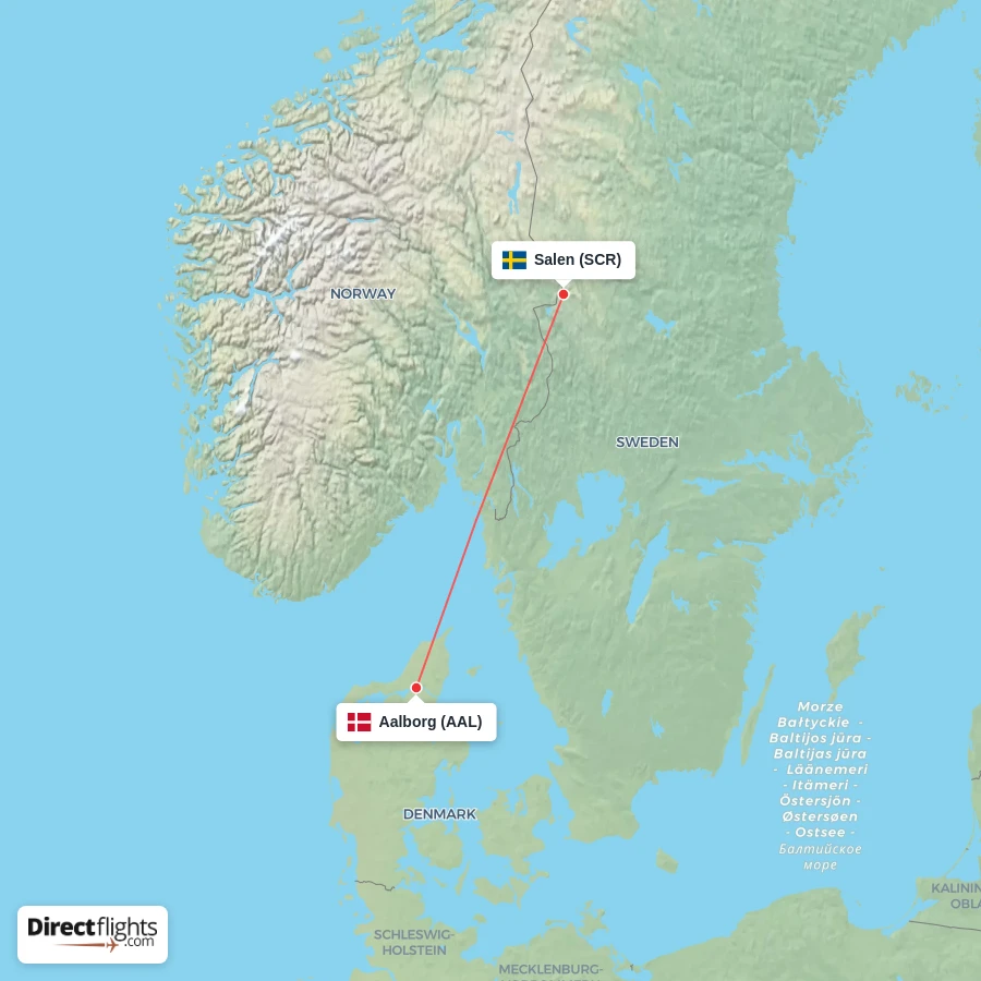 AAL - SCR route map