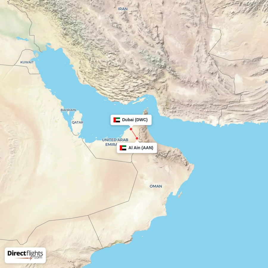 AAN - DWC route map