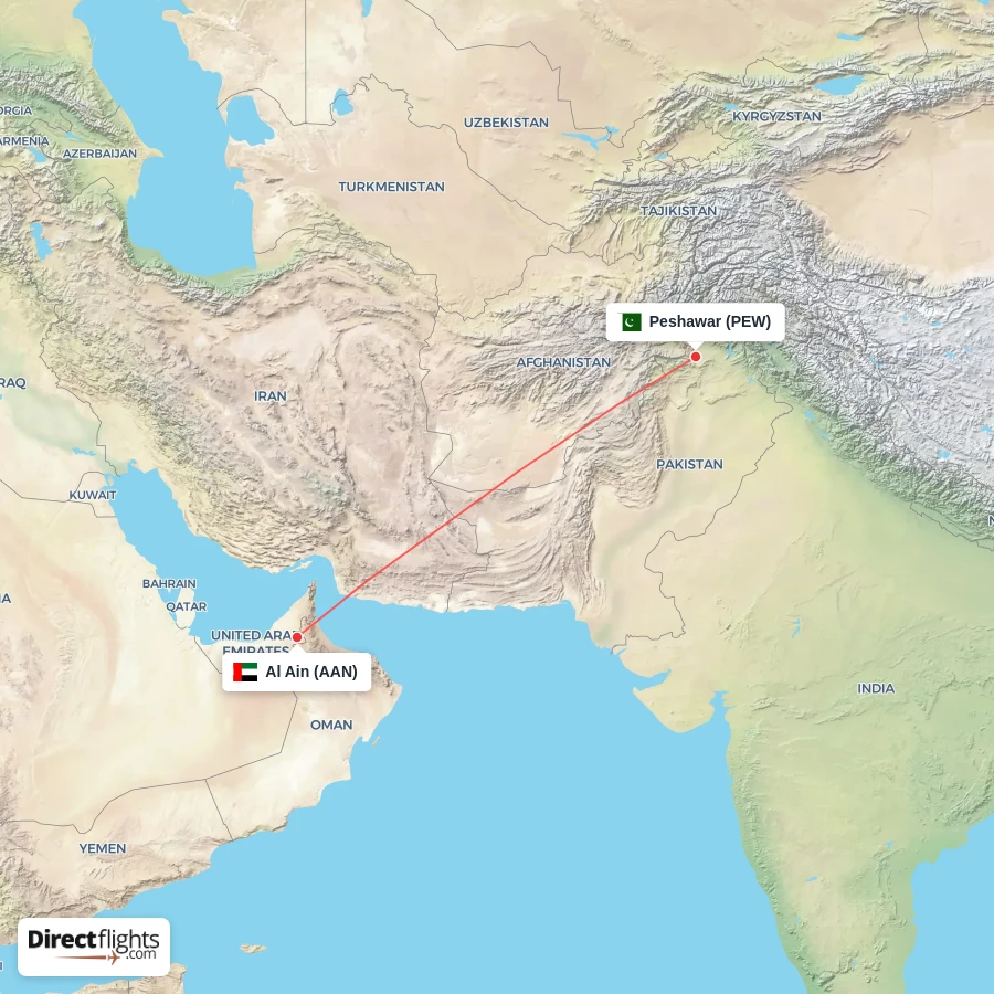 AAN - PEW route map