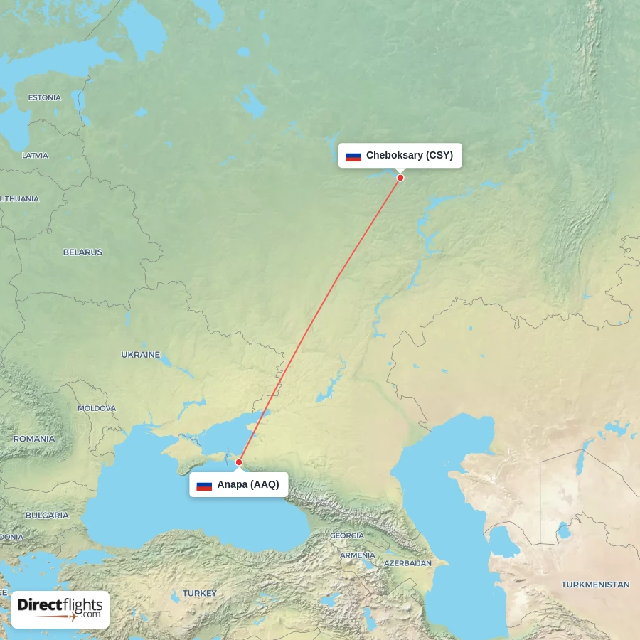 AAQ - CSY route map