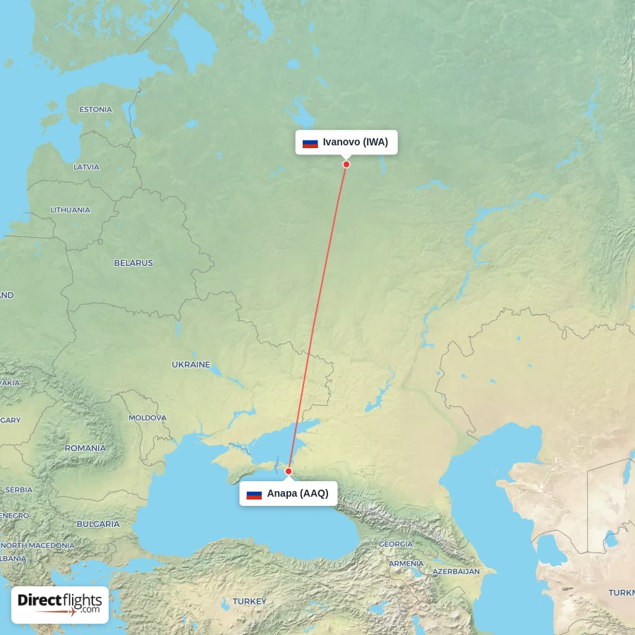 AAQ - IWA route map