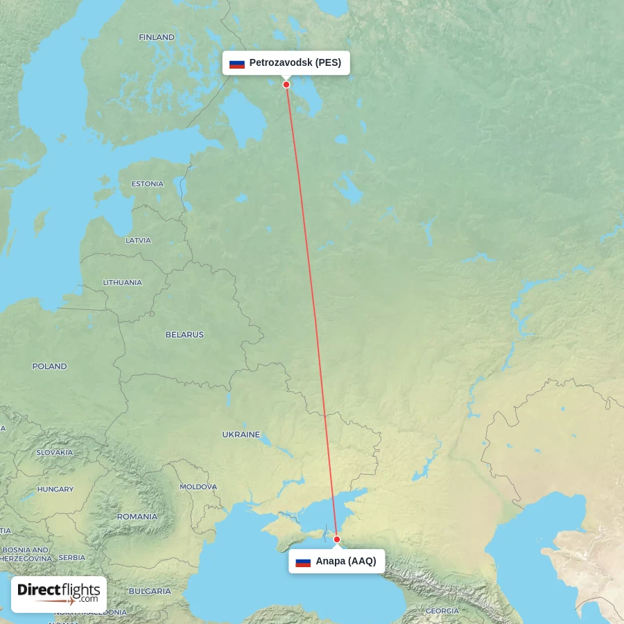 AAQ - PES route map