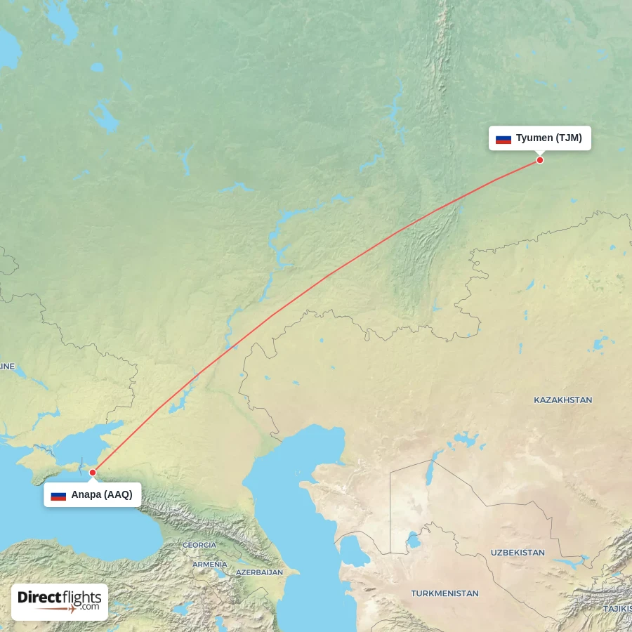 AAQ - TJM route map