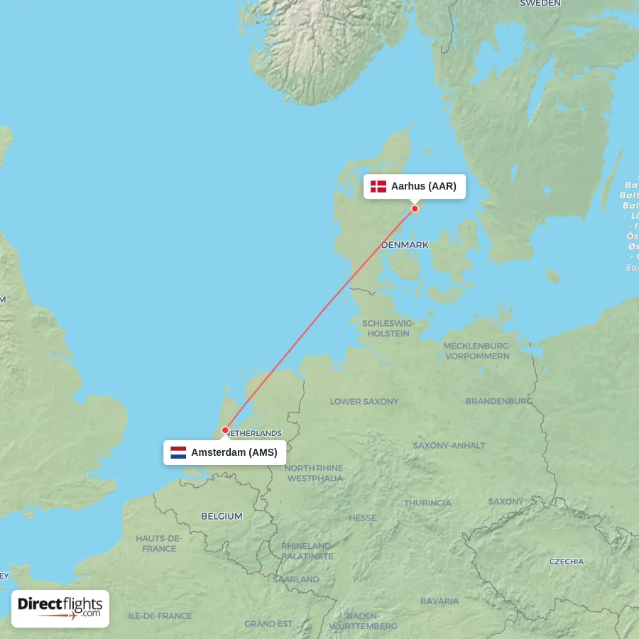 AAR - AMS route map