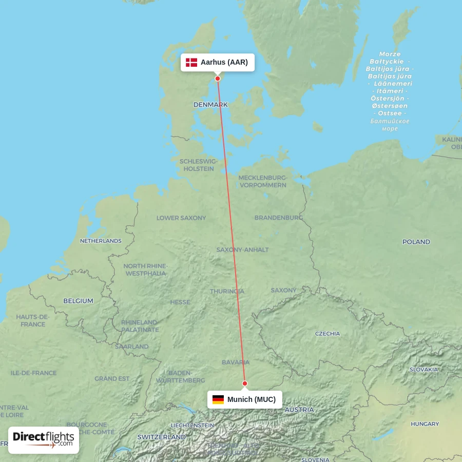 AAR - MUC route map