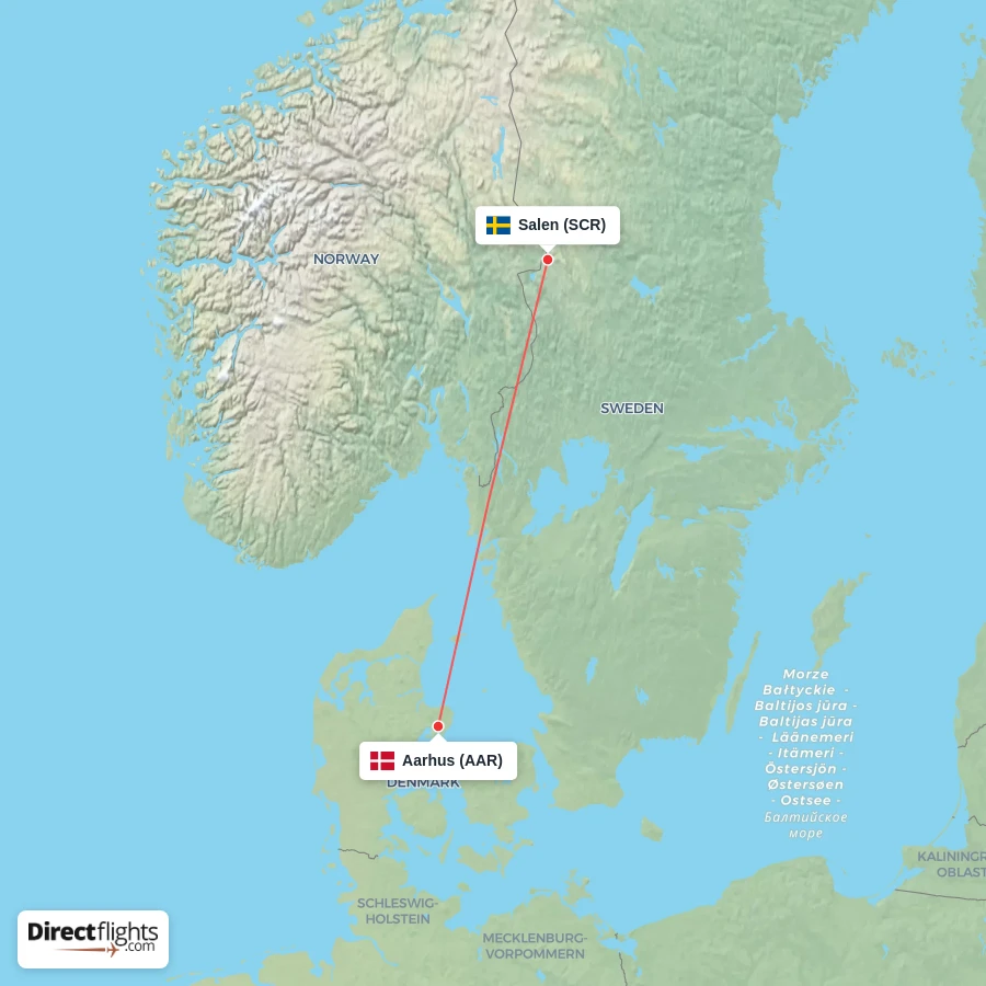 AAR - SCR route map