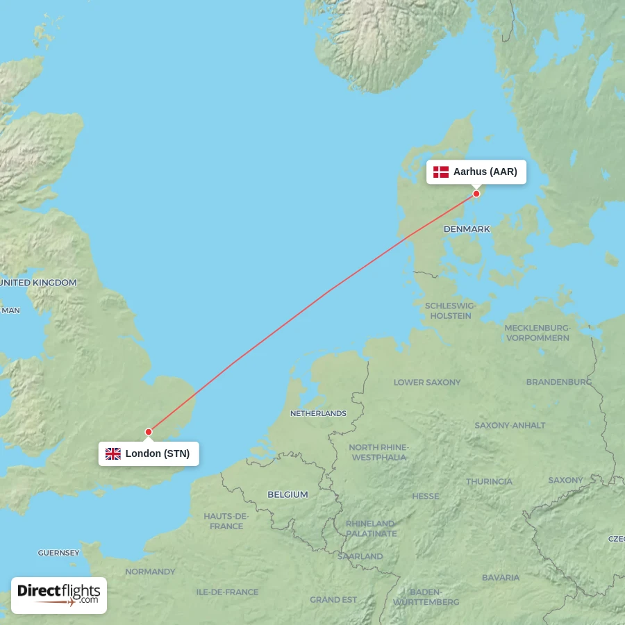 AAR - STN route map