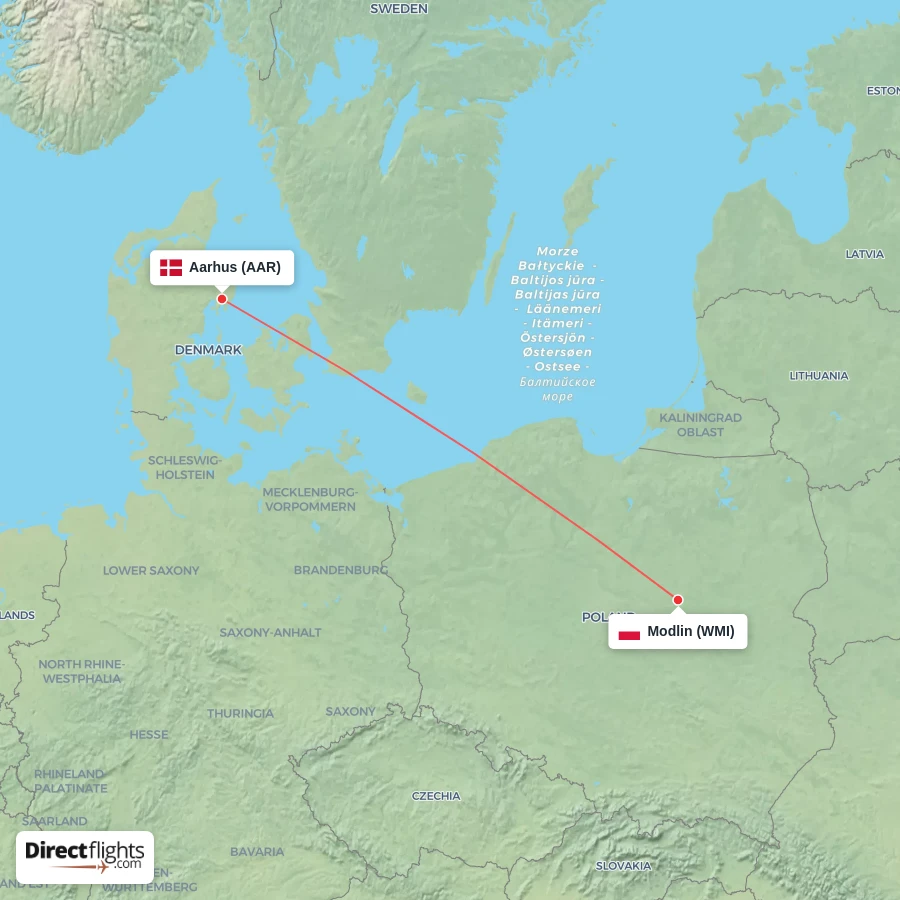 AAR - WMI route map