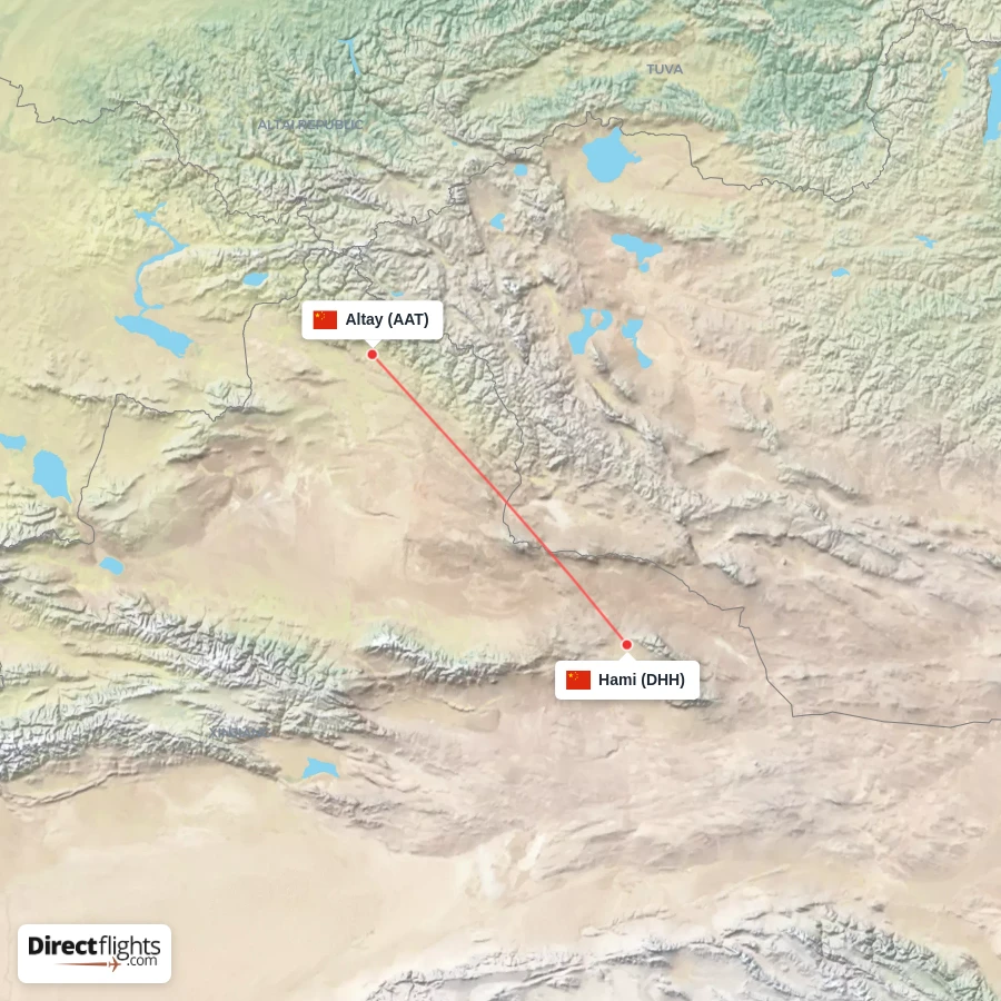 AAT - DHH route map