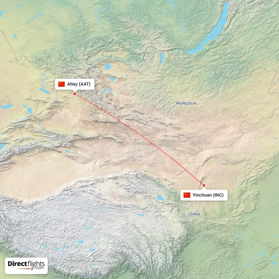 AAT - INC route map