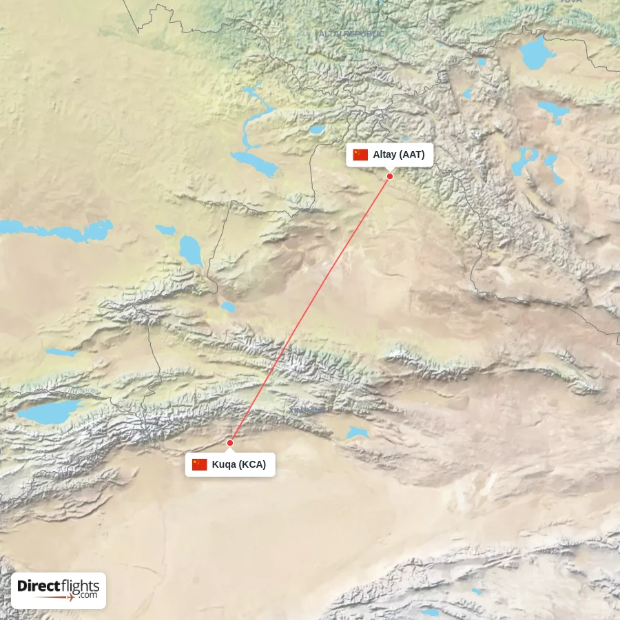 AAT - KCA route map