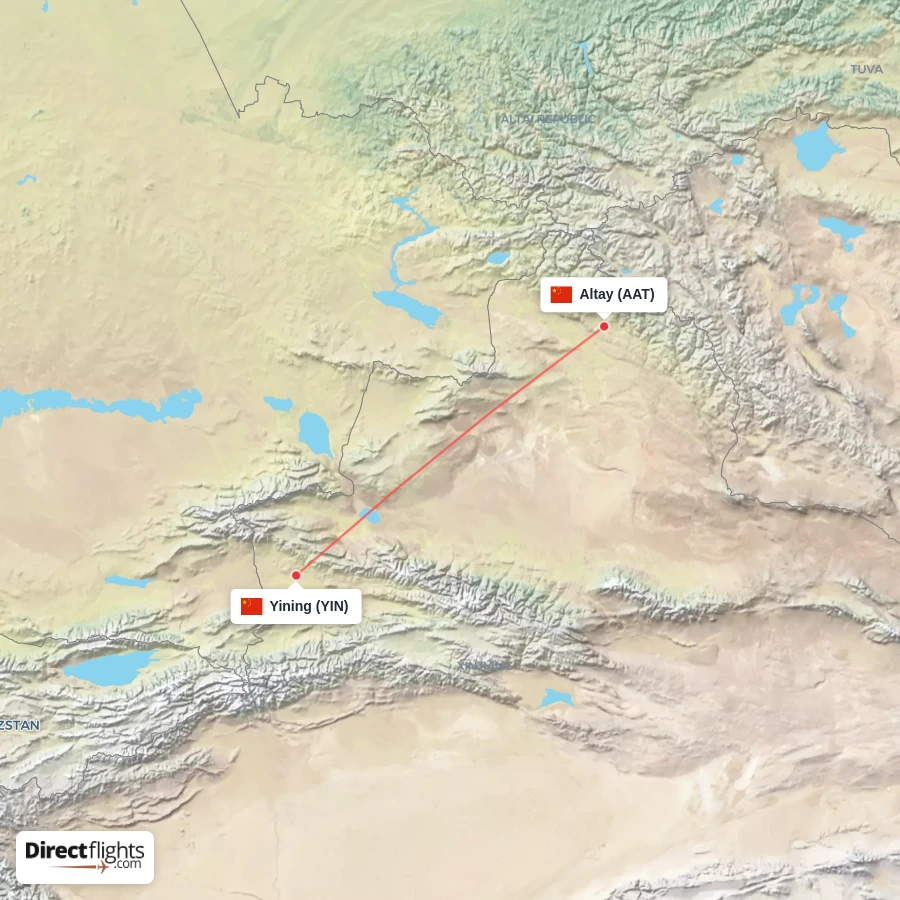 AAT - YIN route map