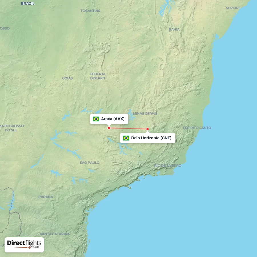 AAX - CNF route map