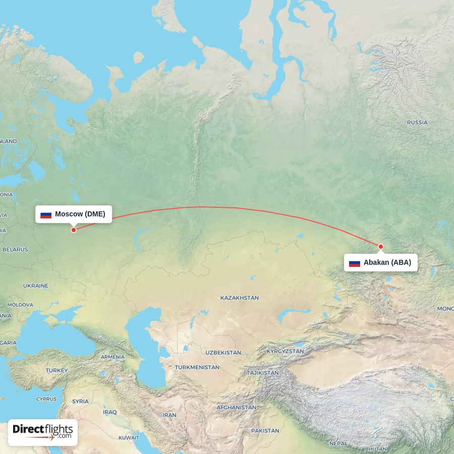 ABA - DME route map