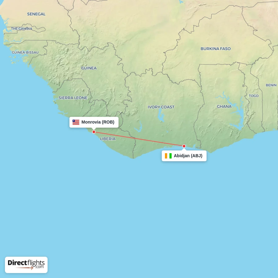 ABJ - ROB route map
