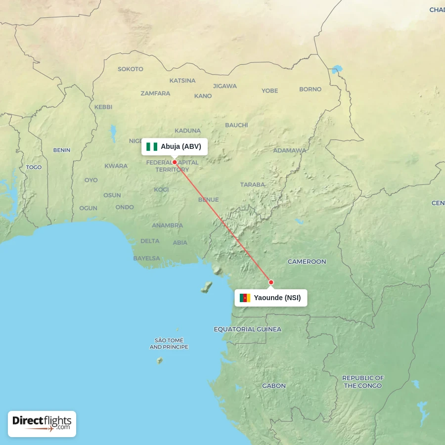 ABV - NSI route map