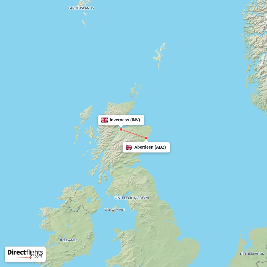 ABZ - INV route map