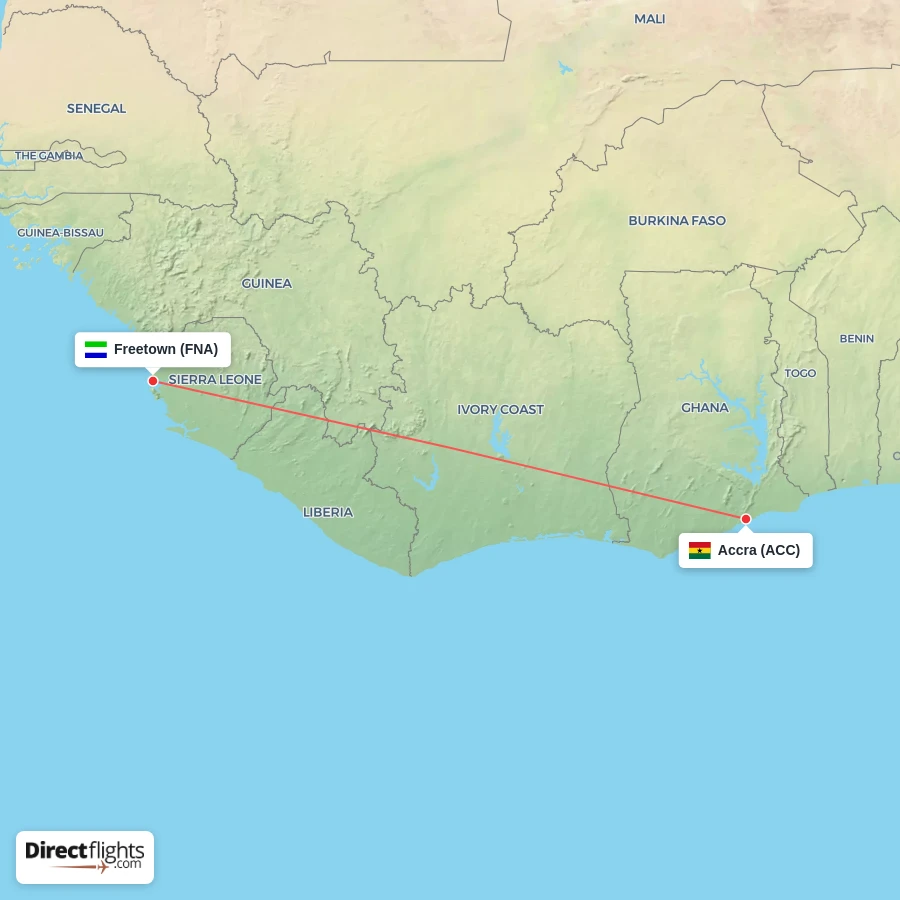 ACC - FNA route map